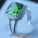 3.20Ct Cushion 9*9MM Solid 14Kt White Gold VS Natu