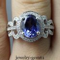 3.02Ct Oval 9*7MM Solid 14Kt White Gold VS Natural