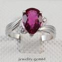 1.95Ct Pear 9*7MM Solid 14Kt White Gold VS Natural