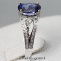 2.85Ct Oval 9*7MM Solid 14Kt White Gold VS Natural