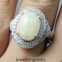 4.52Ct Oval 14*10MM Solid 14Kt White Gold Diamond 