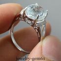 4.11Ct Oval 11*9MM Solid 14Kt White Gold 100% Natu