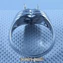 Heart 5.5MM Solid 14Kt White Gold Semi Mount Engag