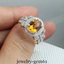 2.12Ct Oval 9*7MM Solid 18Kt White Gold VS Natural
