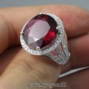 7.6Ct Oval 14*13MM Solid 14Kt W-Gold Natural Diamo