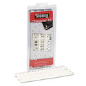 Tabbee Sign Characters Tab White 3/4""h 258/Set