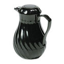 Poly Lined Carafe Swirl Design 64 oz. Capacity Bla