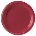 Plastic Plates 9"" Red 25/Pack