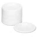 Plastic Dinnerware Plates 7"" Diameter White 125/P