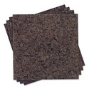 Cork Panel Bulletin Board Natural Cork 12 x 12 4 P
