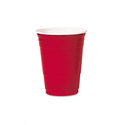 Plastic Party Cold Cups 16 oz. Red 50/Pack