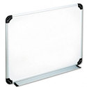 Dry Erase Board Melamine 24 x 18 White Black/Gray 