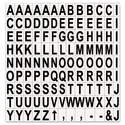 Interchangeable Magnetic Characters Letters Black 