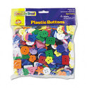 Plastic Button Assortment 1 lbs. Assorted Colors/S