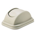 Rectangular Free-Swinging Plastic Lids Beige