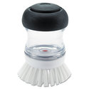 Soap Squirting Palm Brush Black/Clear Handle