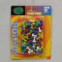 100 Pc Colored Push Pins Case Pack 288