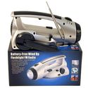 Crank Flashlight Fm Scan Radio Case Pack 24