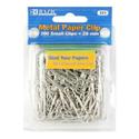 BAZIC Small (28mm) Metal Paper Clips Case Pack 72