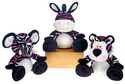9" 3 Asst. Sitting Tiger, Elephant, Case Pack 18