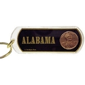 Alabama Keychain Lucite Lucky Penny Case Pack 96