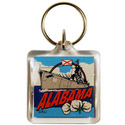 Alabama Keychain Lucite 3 View Case Pack 96