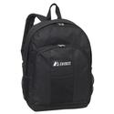 17" Backpack Dual Side Mesh Pockets Black Only Cas