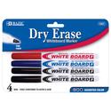 BAZIC Asst. Color Fine Tip Dry-Erase Marker Case P