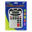 BAZIC 8-Digit Silver Desktop Calculator w/ Tone Ca