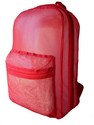 18" Mesh See-through Student Backpack - Red Case P