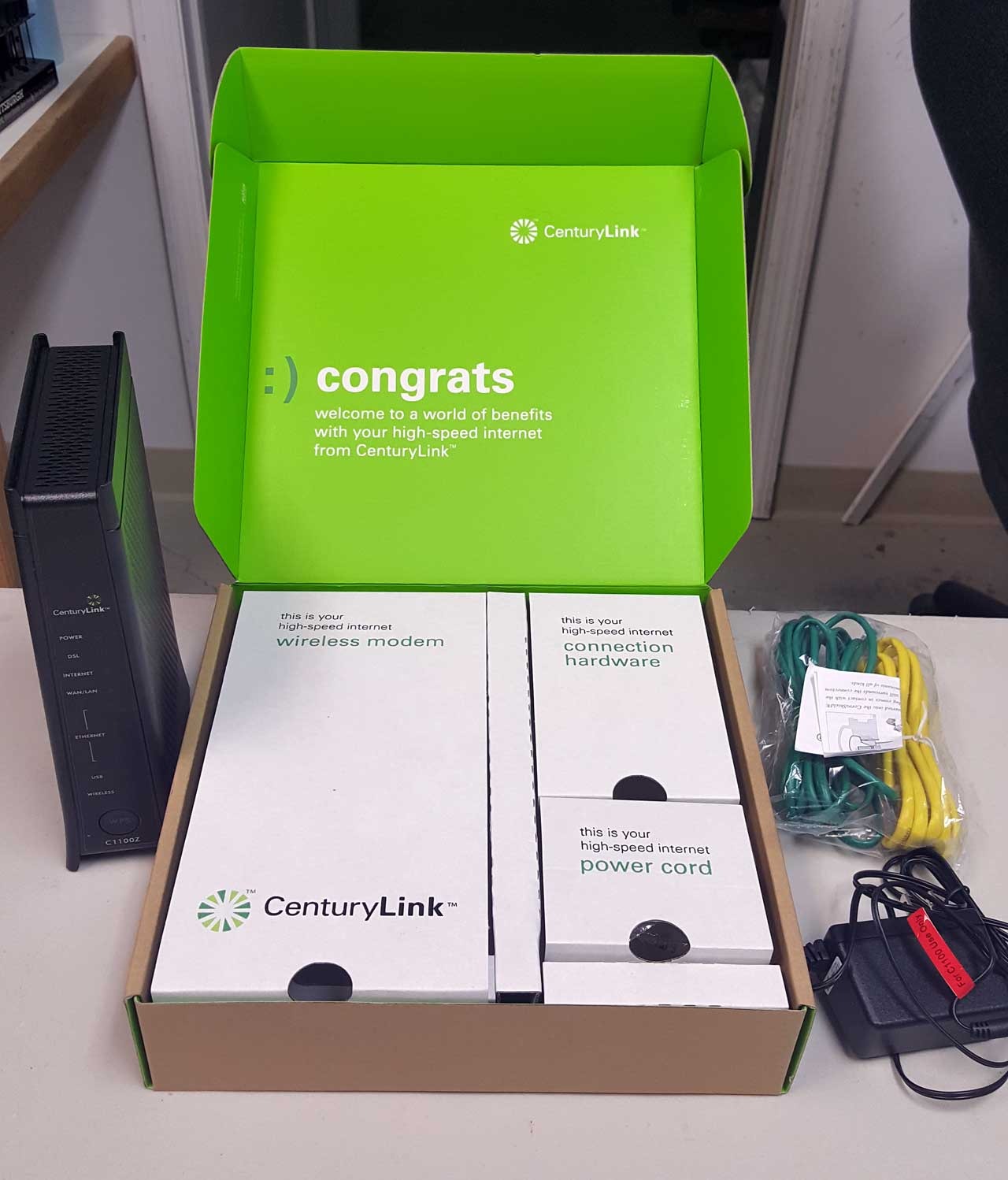 CenturyLink C1100Z ZyXEL 802.11n WiFI Wireless Modem Router original