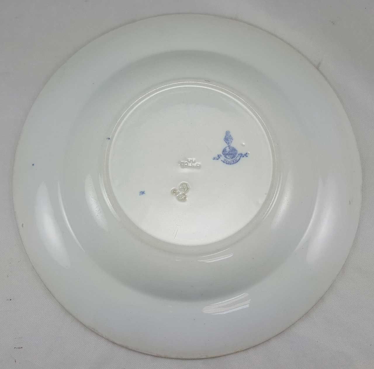 Antique Minton Danish 10 12 Serving Bowl White With Blue 1863 1872 Chrosmack Ventures Inc 4701