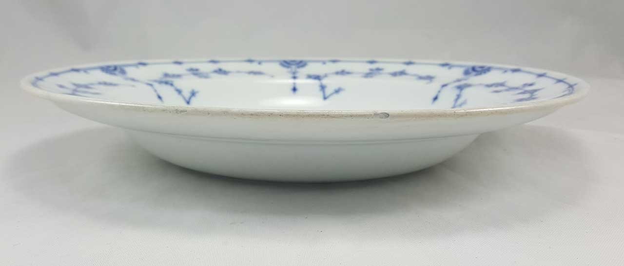 Antique Minton Danish 10 12 Serving Bowl White With Blue 1863 1872 Chrosmack Ventures Inc 4945