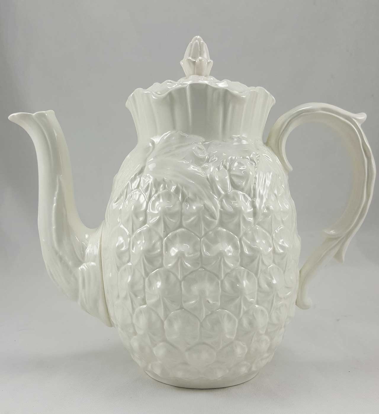 Spode Impl England White Pineapple Teapot Chrosmack Ventures Inc 1503