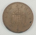 1971 UK Great Britain 1 New Penny Coin Elizabeth I