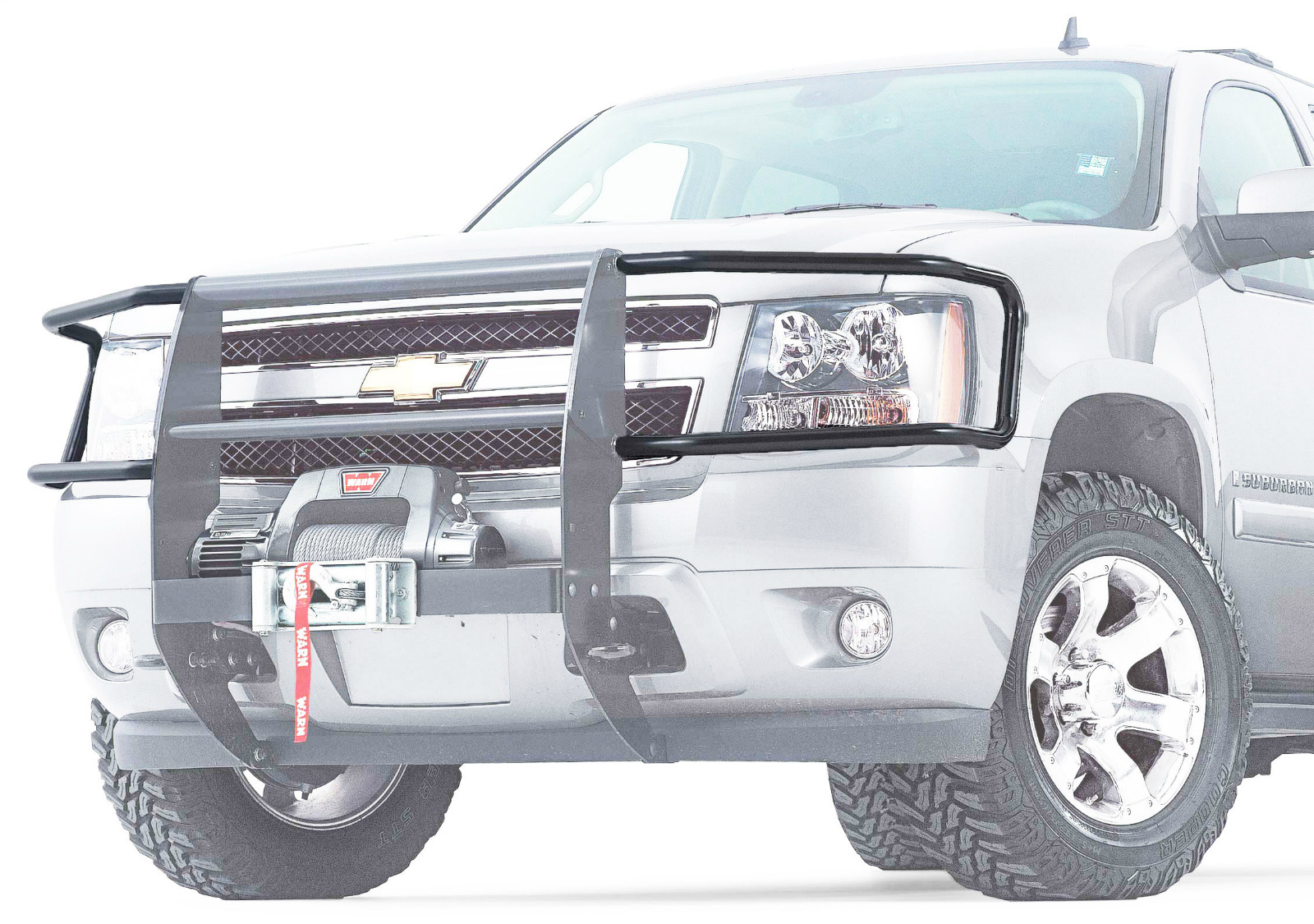 Warn 29768 TRANS4MER Brush Guard Black Powder Coated for Chevy GM | eBay