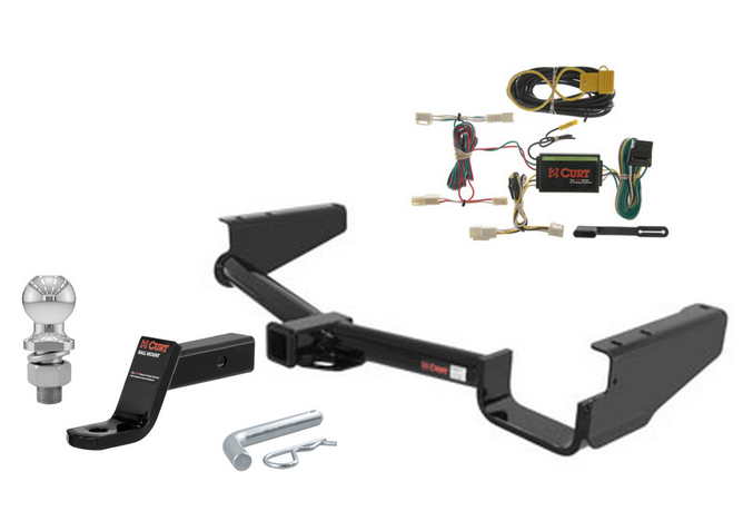 Curt Class 3 Trailer Hitch Tow Package w/ 1-7/8" Ball Diam for Lexus