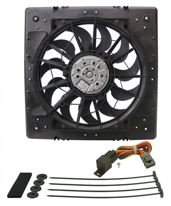 Derale 17515 Aluminum Blade 15/" Standard Rotation Rigid Race Fan