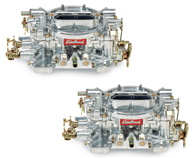 Edelbrock 1404 Pair of Performer Series 500 CFM Manual Choke Carburetor