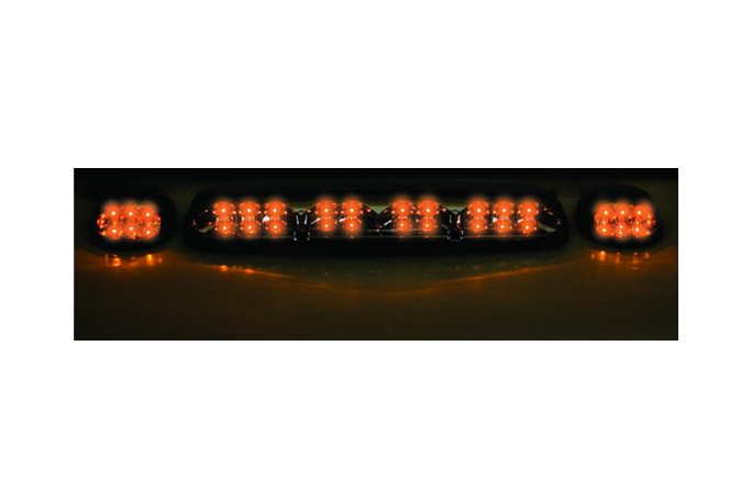 IPCW LEDR-302S Platinum Smoke LED Cab Roof Lights w//Chrome Base for Silverado