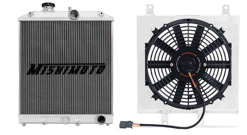 MISHIMOTO Performance Aluminum Fan Shroud Kit for 92-00 Honda Civic MMFS-CIV-92