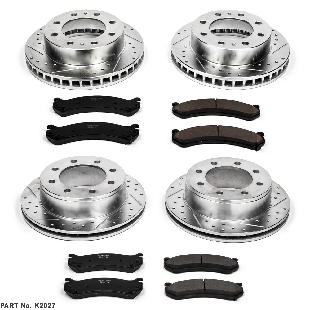 Power Stop K2027 Front/Rear Z23 Evolution 1Click Brake Kit for