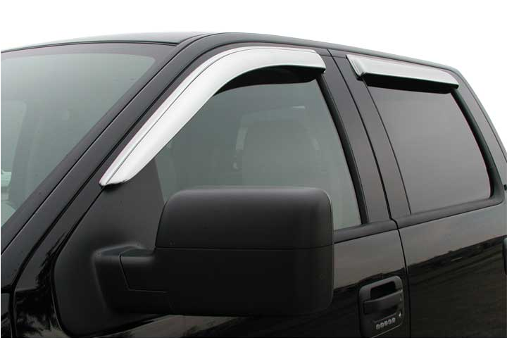 Details About Promaxx Chr6012 8 Chrome 4pc Window Visors For 99 06 Silverado Sierra Ext Cab