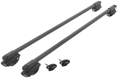 Thule 45050 Roof Mounted Complete Crossroad Carrier System Railing Rack ...