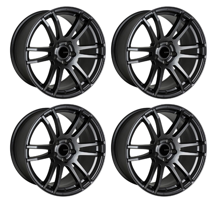 ENKEI 486-780-6545GM Set of 4 Gunmetal TSP6 17x8 Rims 5x114.3 +45mm Offset