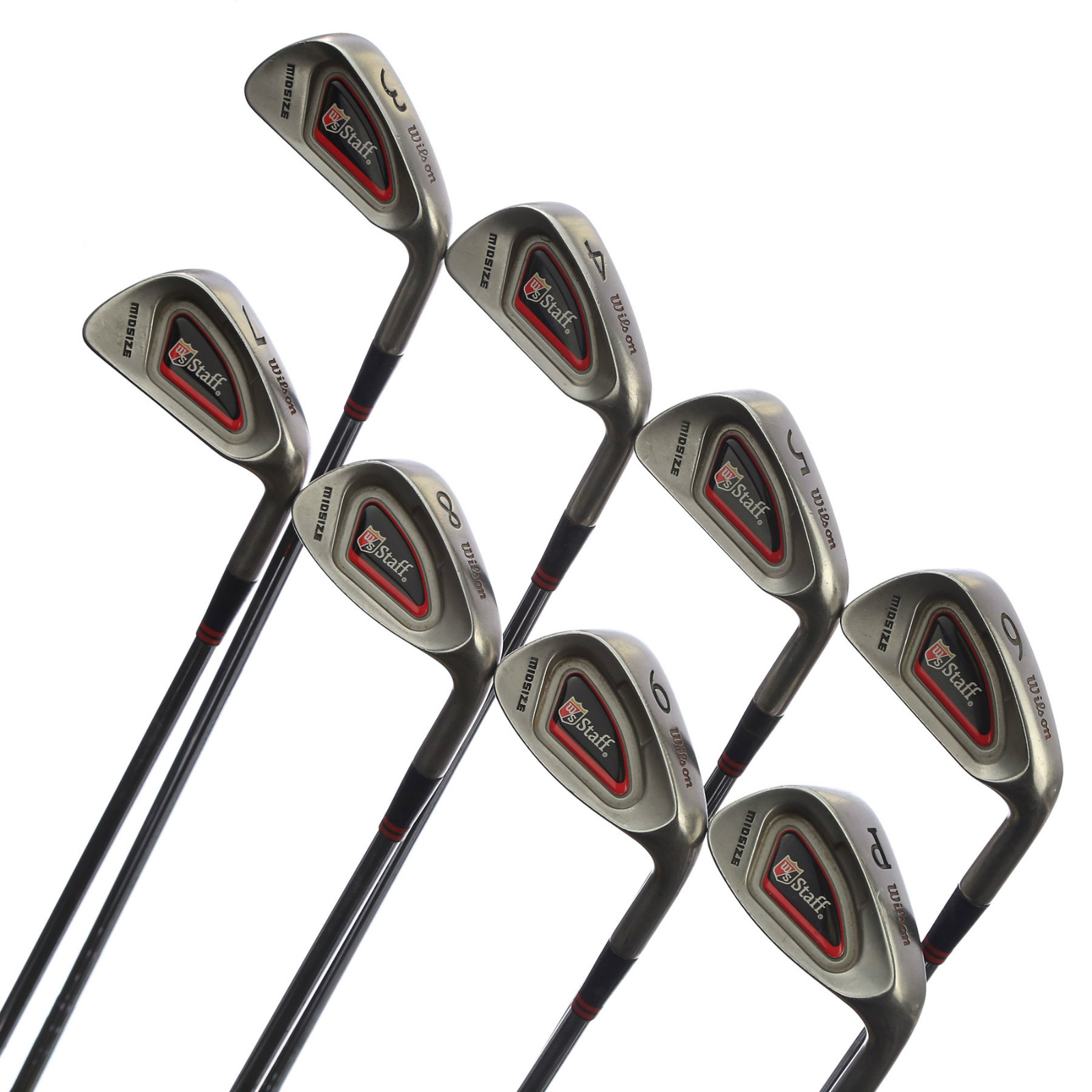 Wilson Staff Midsize Iron Set 3-PW Senior Firestick 3.5 Steel Right ...