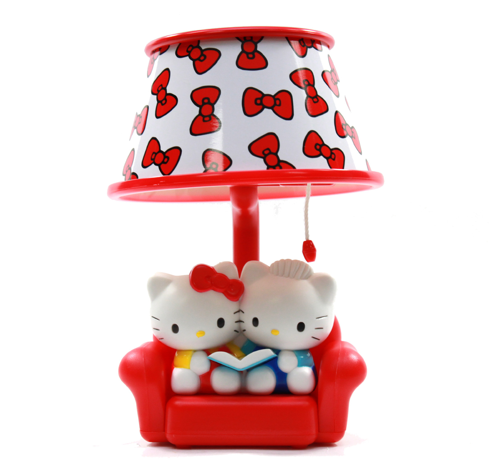 New Hello Kitty White Ribbon Pattern Sofa Shape Toy Lamp ~ 7