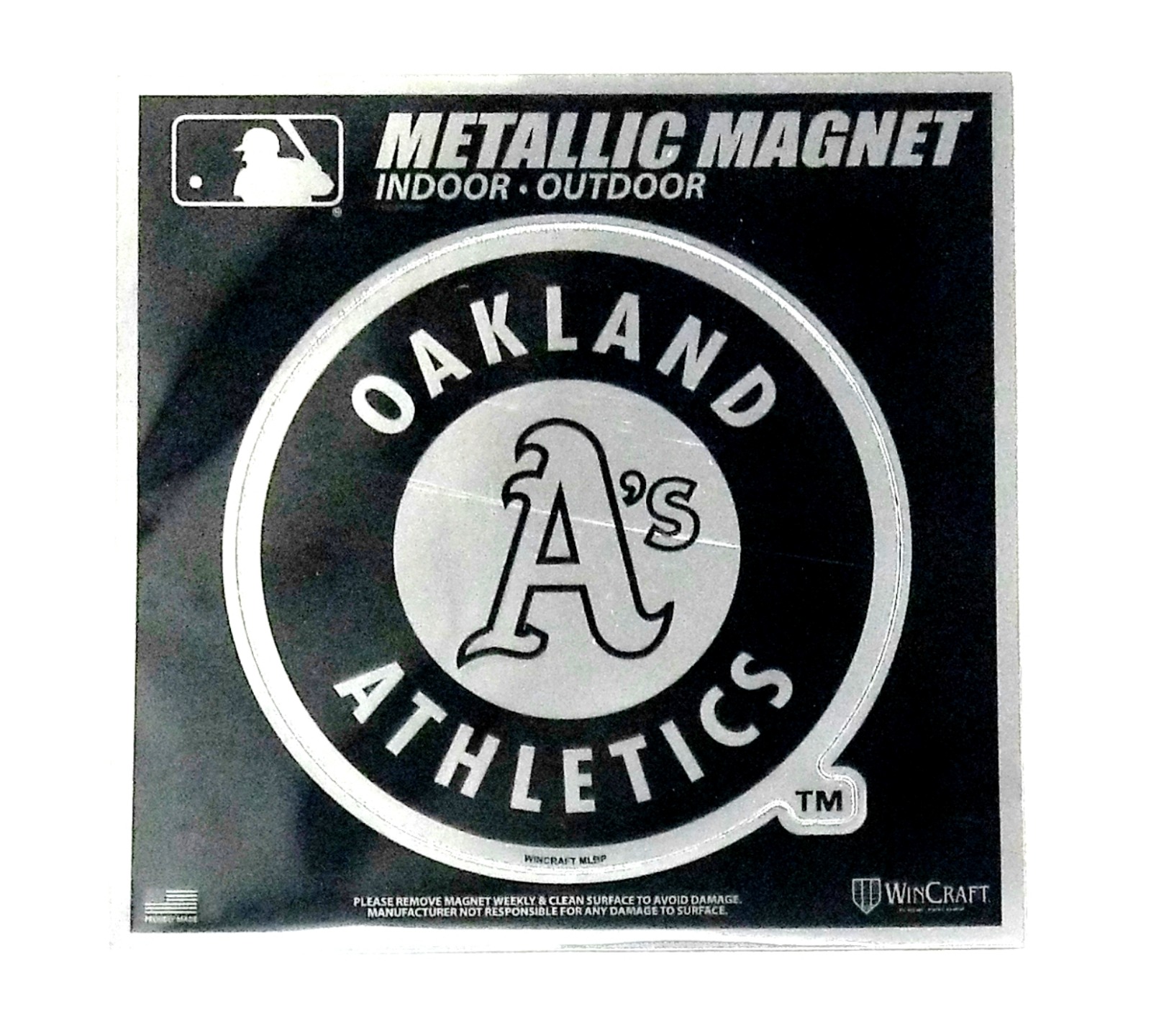 Oakland Athletics A's 6" Metallic Silver Style Die Cut Auto Home Baseball 614934784846 eBay