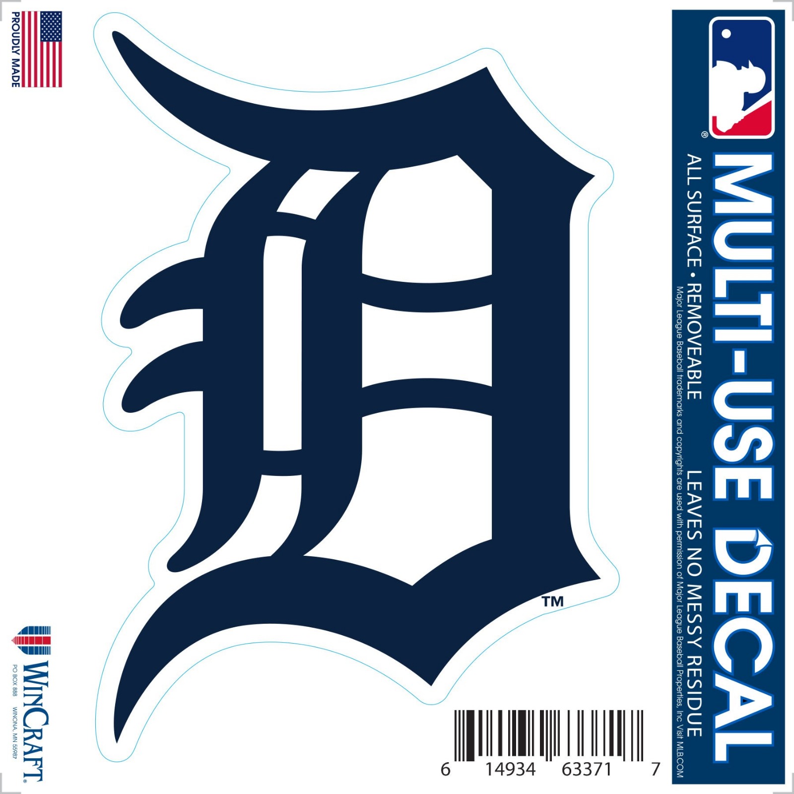 Detroit Tigers Mlb Team Logo Vinyl Decal Sticker Car Window Wall | My ...