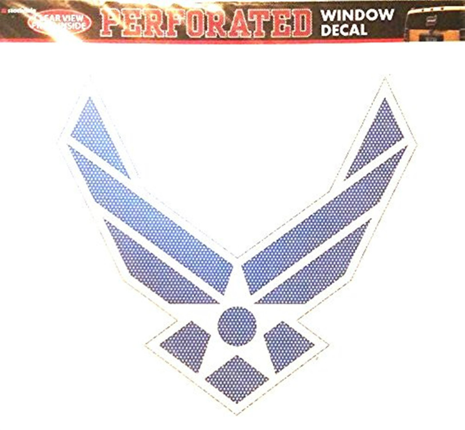 Air Force 6" DECAL Silver Metallic Style Vinyl Auto United States Military